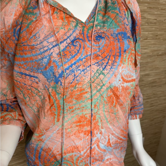 Printed Peasant top - Picture 2 of 3